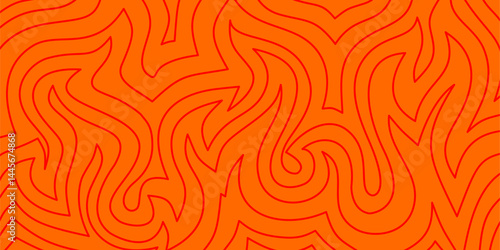 Fire Background. flame Background. doodle fire background. Flame Seamless Pattern. Background with fire lines. Outline of flames background. Continuous fire line design. Flame outline background.