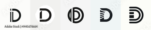 letter d logo vector