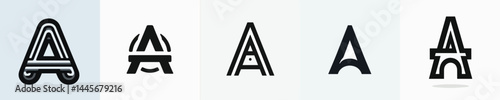 letter A logo vector