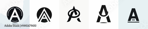 letter A logo vector