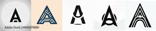 letter A logo vector