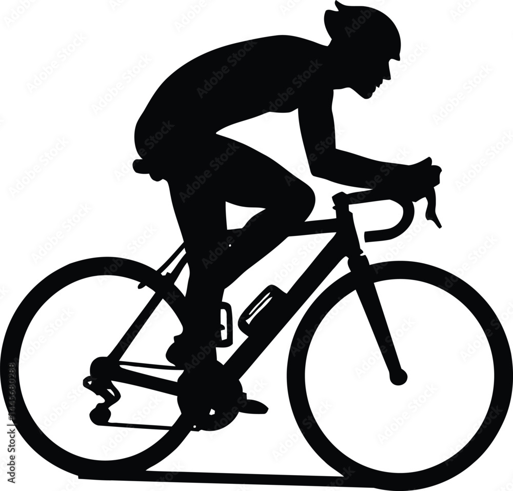 Obraz premium cyling silhouette