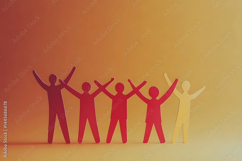 Teamwork Success Optimistic Unity and Joyful Collaboration Teamwork Success Optimistic Unity and Joyful Collaboration