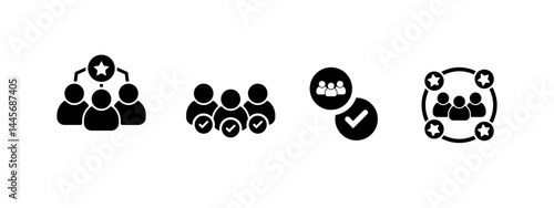 membership icon vector illustration. membership icon in black style - stock vector.