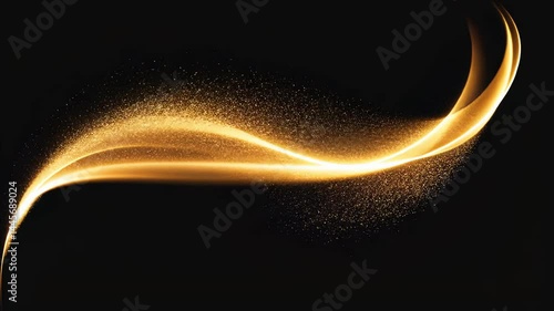Elegant Gold Sparkle on Dark Background - Luxury Glitter Effect