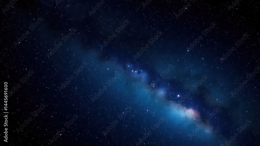 A breathtaking view of a star-filled night sky showcasing the celestial river of the Milky Way galaxy A breathtaking view of a star-filled night sky showcasing the celestial river of the Milky Way galaxy