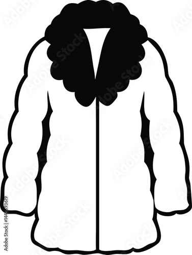 Vector illustration of an angel silhouette, a person standing between good and evil