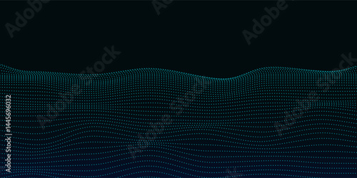 beautiful abstract wave technology background with blue light, digital wave effect, corporate concept. vector illustration