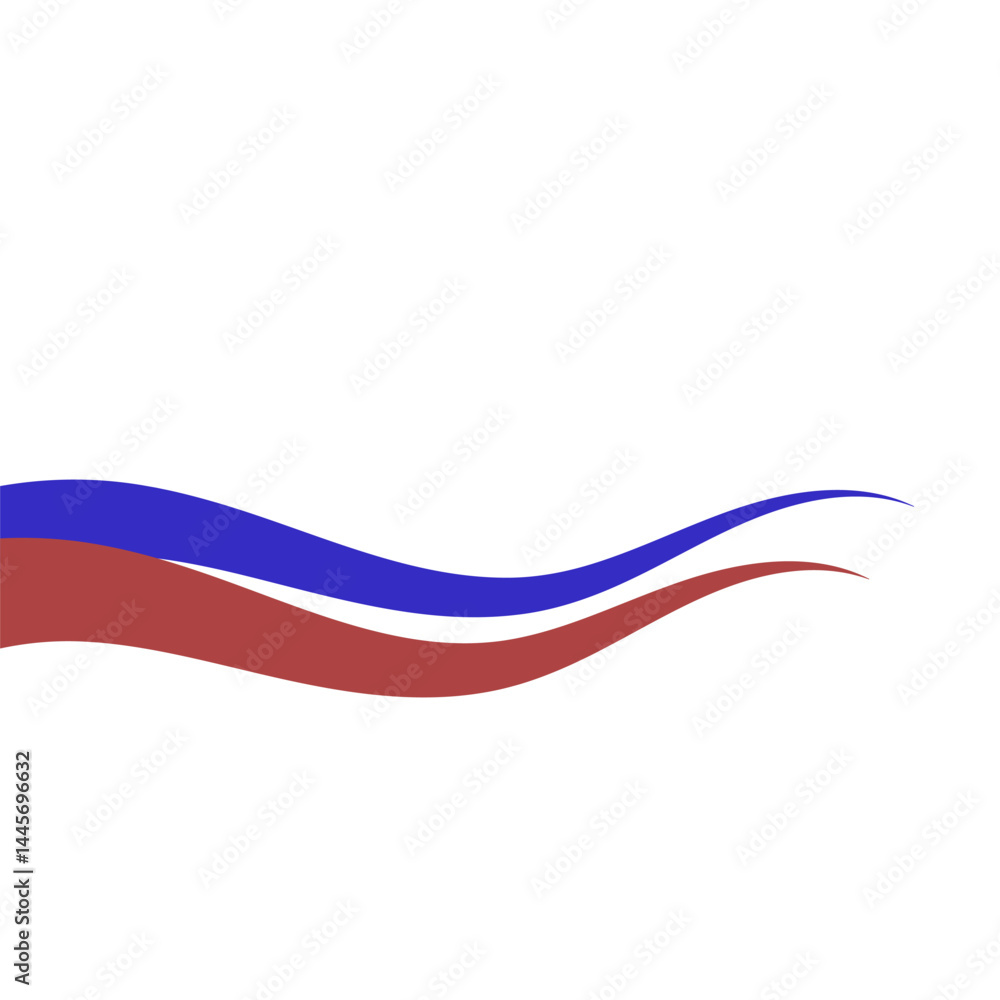 Fototapeta premium Wave Splash Swoosh Shape