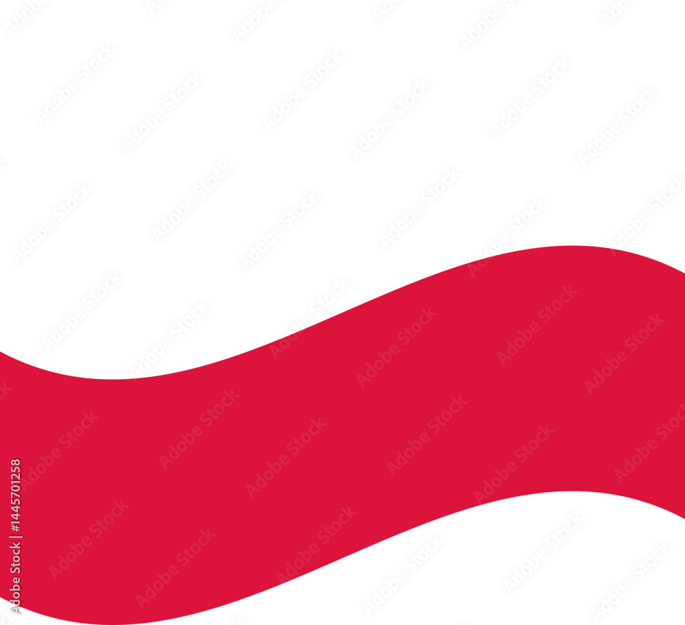 Simplified Poland flag icon without white stripe Simplified Poland flag icon without white stripe