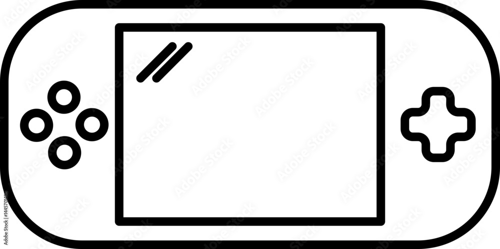 Φωτογραφία Handheld game console outline icon