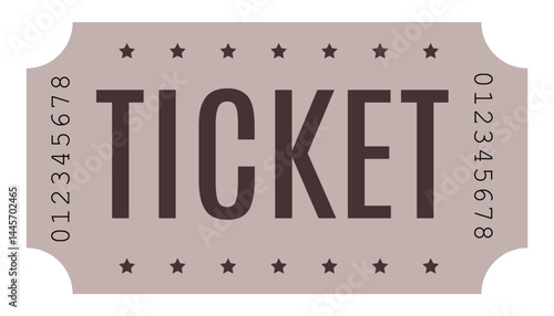 Admit one ticket, Vintage ticket	