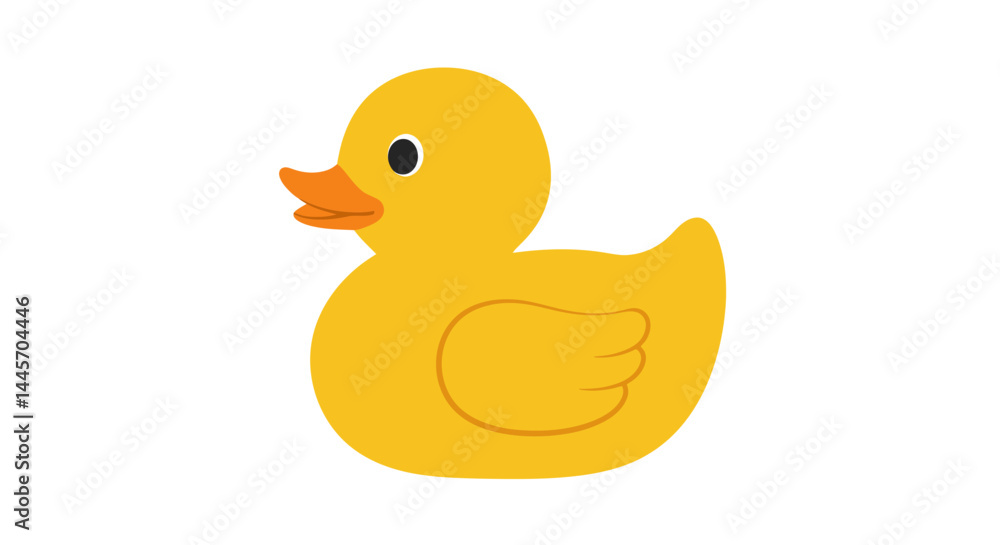 Yellow Rubber Duck Head Profile View Yellow Rubber Duck Head Profile View