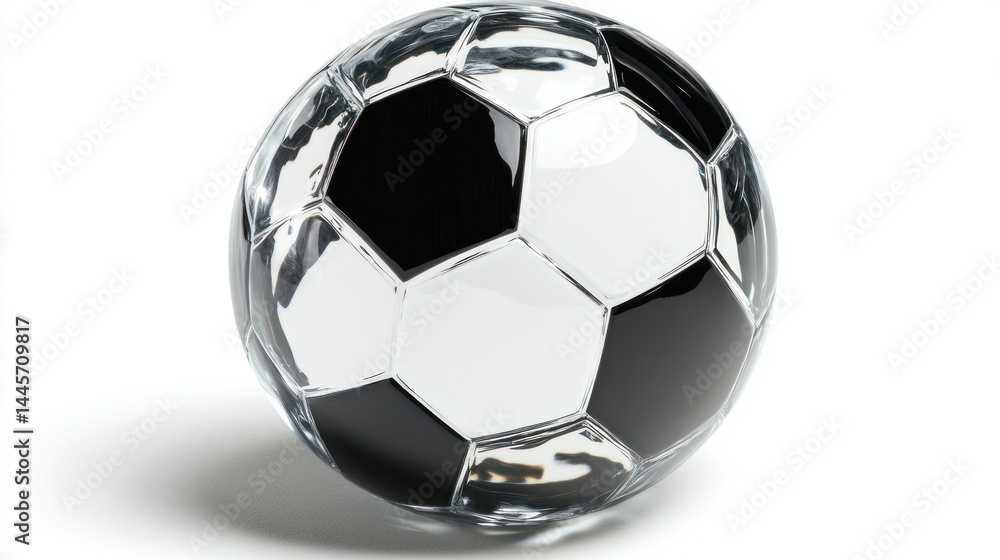 Fototapeta premium Transparent soccer ball