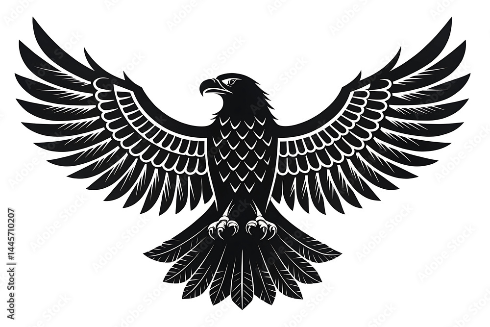 Obraz premium Dynamic Wildlife Illustration Capturing Nature's Beauty and Strength