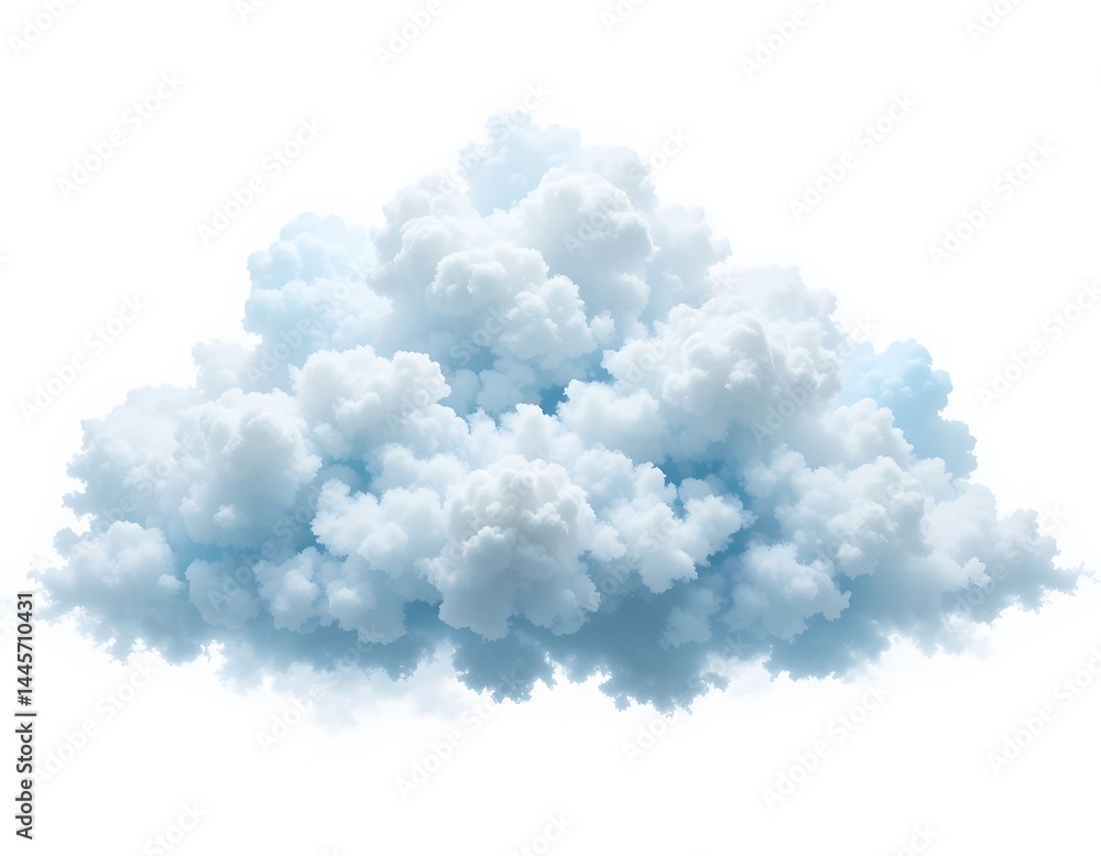 Stunning Isolated Cumulus Cloud Formation Against White Background: A Breathtaking Celestial Display Stunning Isolated Cumulus Cloud Formation Against White Background: A Breathtaking Celestial Display