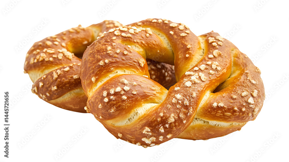 Crunchy Pretzel Snack Isolated on Transparent Background for Food Product Advertisement Crunchy Pretzel Snack Isolated on Transparent Background for Food Product Advertisement