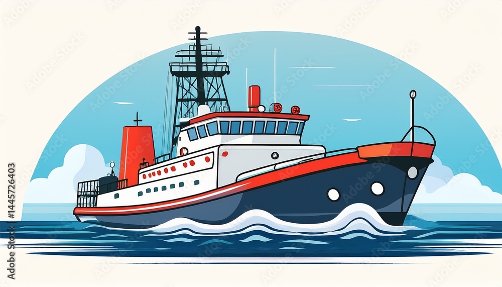 coast guard ship in the sea coast guard ship in the sea