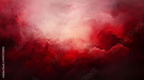 Romantic Red and White Painted Backdrop