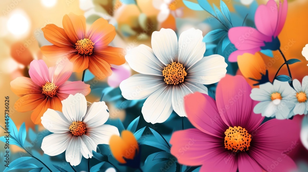 Vibrant flower display Vibrant flower display