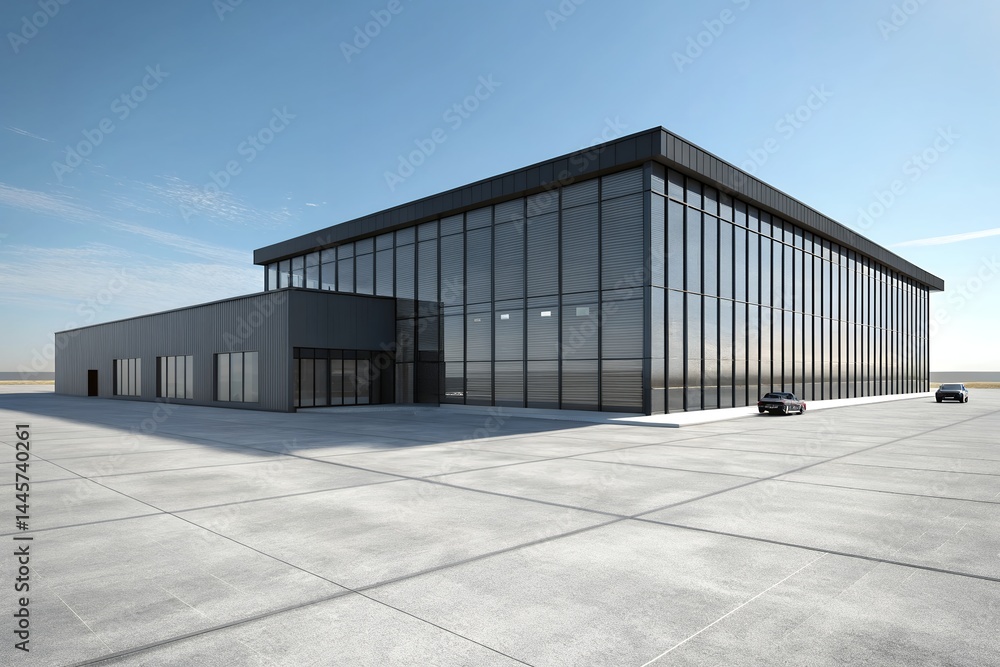 Modern Glass and Steel Commercial Building Design Modern Glass and Steel Commercial Building Design