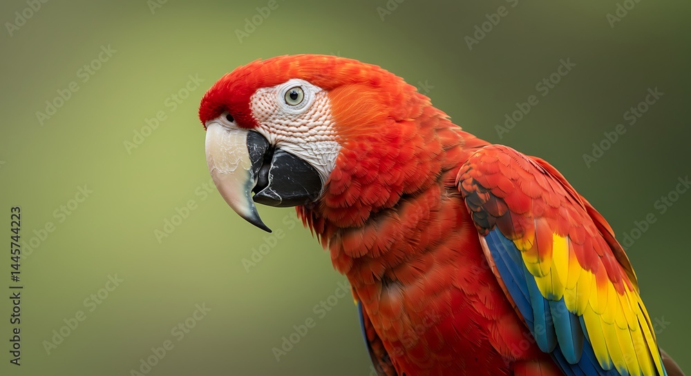 Fototapeta premium Scarlet Majesty AI Generated