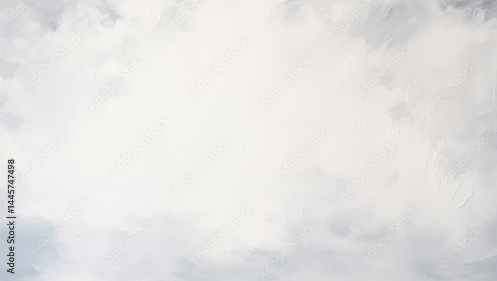 Soft, textured abstract painting in pale white and grey tones, resembling clouds or mist for a calming and serene effect. Soft, textured abstract painting in pale white and grey tones, resembling clouds or mist for a calming and serene effect.