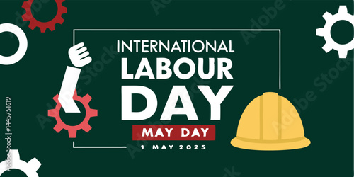 Vector Image Graphic Art Illustration of International Labour Day 2025 Worker Celebration Poster