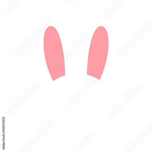Happy Easter Card with Simple Bunny