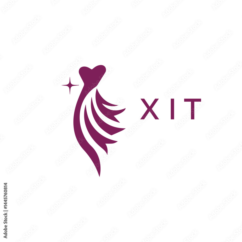 Fototapeta premium XIT Creative Unique Modern Letter Logo Design. 