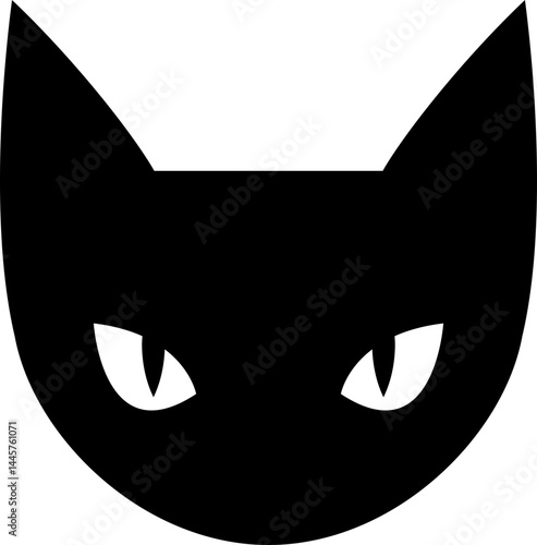 Cat silhouette, icon, shape, design