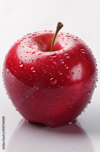 Delicious-Looking Red Apples, Minimalism, Poster Photo Taken In A Studio