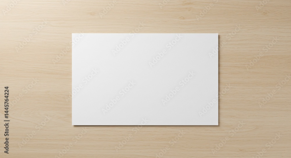 Blank square white paper on a beige wood background. Minimalistic clean sheet template design for writing, art, or presentation. Simple backdrop concept. Blank square white paper on a beige wood background. Minimalistic clean sheet template design for writing, art, or presentation. Simple backdrop concept.