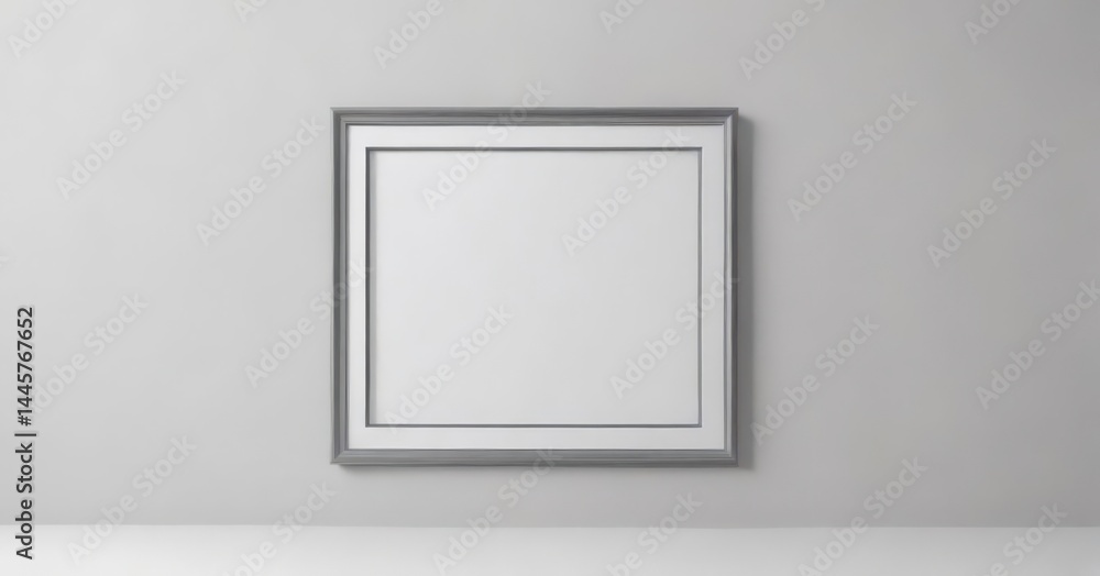 Sleek grey border frames modern photos on white background , border, white, mockup Sleek grey border frames modern photos on white background , border, white, mockup