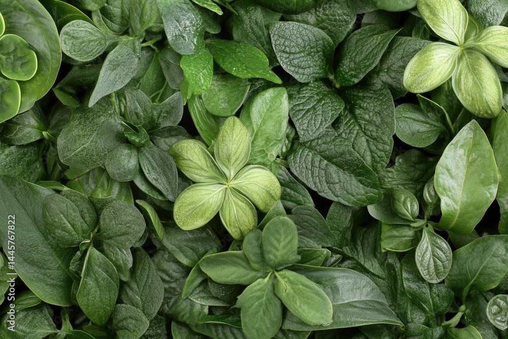 Lush green foliage texture Lush green foliage texture