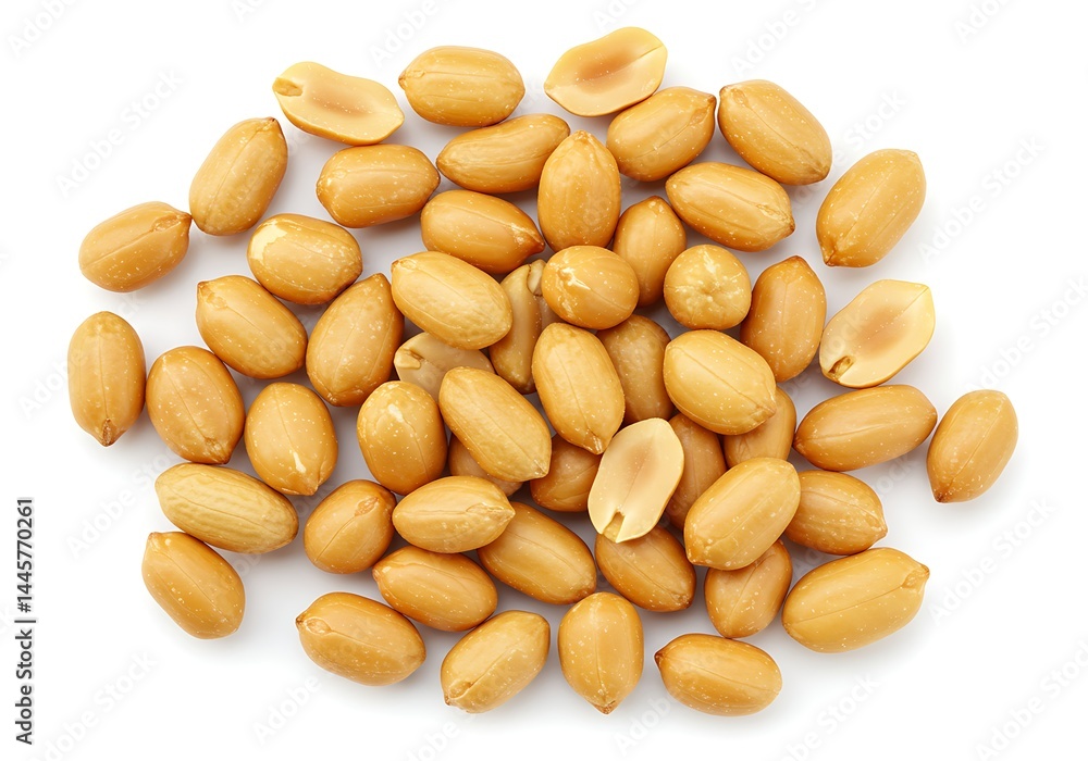 Peanuts on white background Peanuts on white background