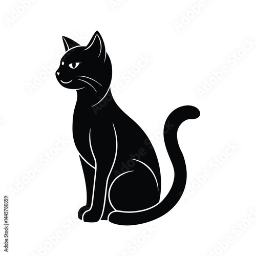 Wallpaper Mural Sleeping Cat in Relaxed Pose Vector Torontodigital.ca