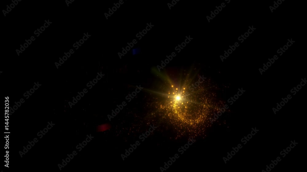 4K resolution Optical Lens flare effect on black background. 4K resolution Optical Lens flare effect on black background.