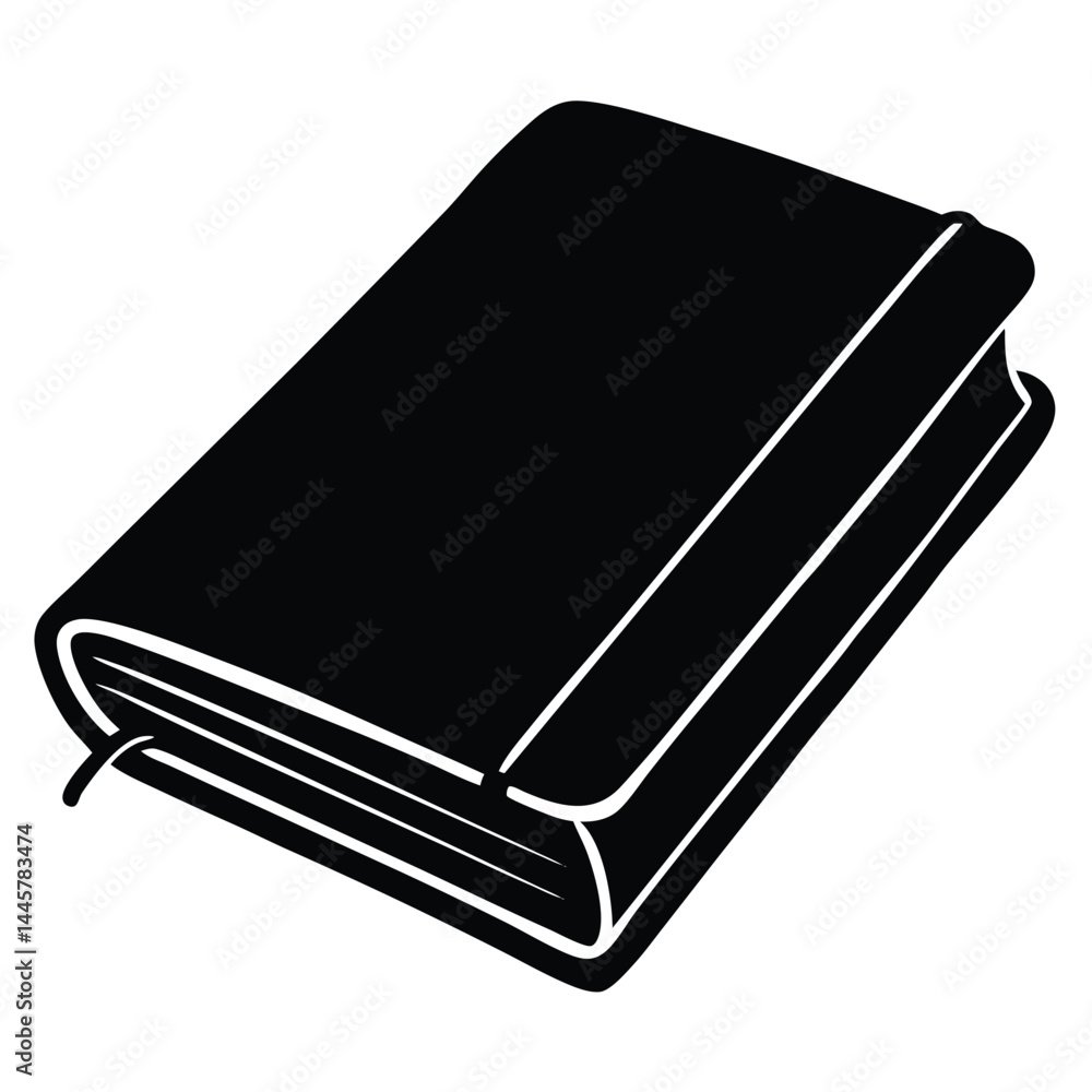 Isolated Black Vector writer using elements notebook With White Background Isolated Black Vector writer using elements notebook With White Background