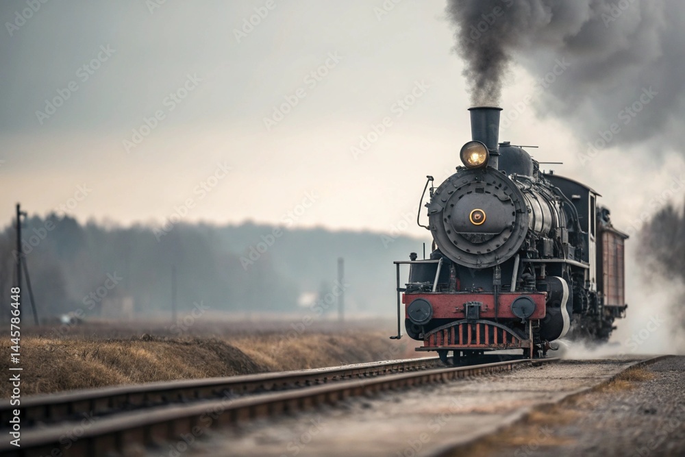 Naklejka premium old steam train