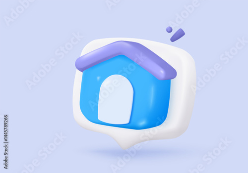 3d mortgage housing to money, money invest profit project, mansion rental property of financial. Residence for personal loan icon signs. 3d real estate financial icon vector render illustration