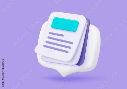 3d icon file task management todo check list, assignment and exam paperwork, work on organization, progress feedback, administration survey. 3d clipboard tick check icon vector render illustration