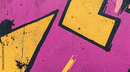 Vibrant street art mural