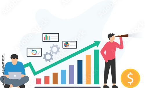 Growth vision or strategic vision, long-term vision or future planning, business expansion vision or scaling vision, market growth vision or revenue growth plan, innovation vision or product developme