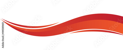 Photos Vector red line background curve element with white space for text and message d