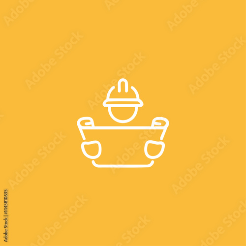 Engineer icon flat vector design