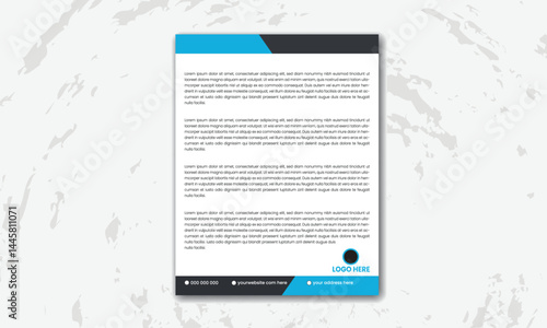 Modern Corporate Letterhead Design Template