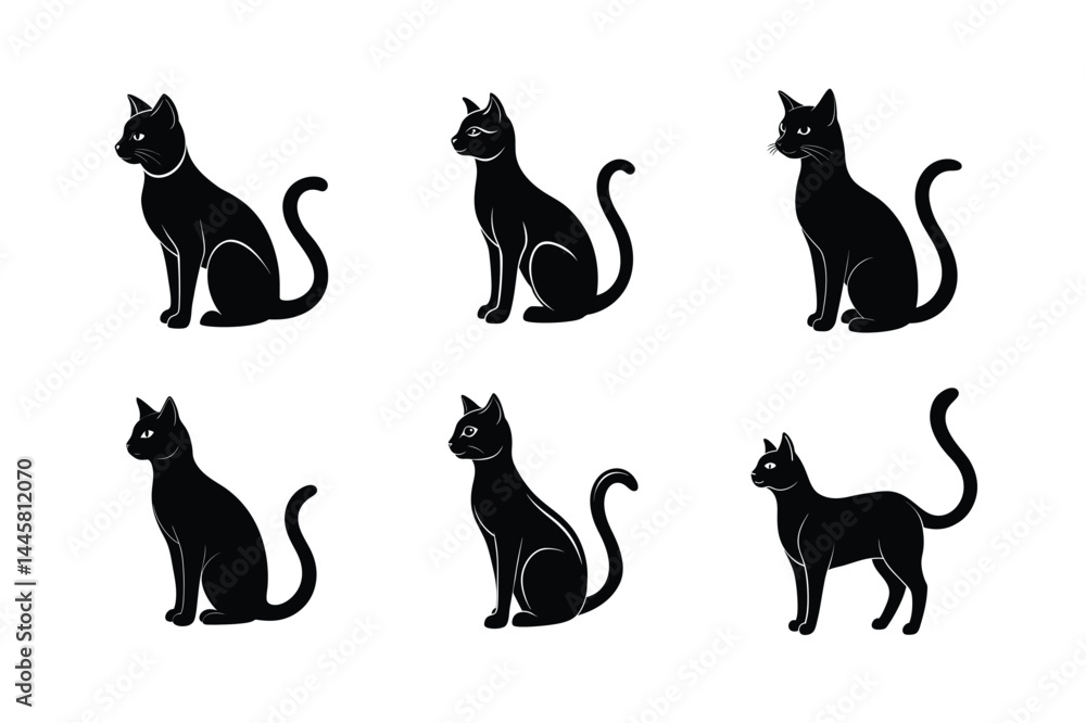 sleek cat silhouette vector modern and sharp design 15 sleek cat silhouette vector modern and sharp design 15