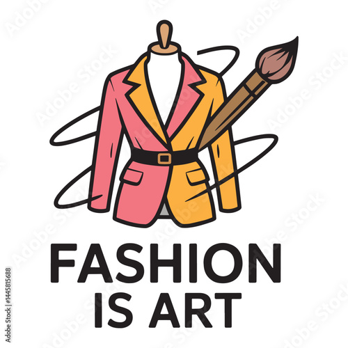 Fashion Is Art T Shirt Design