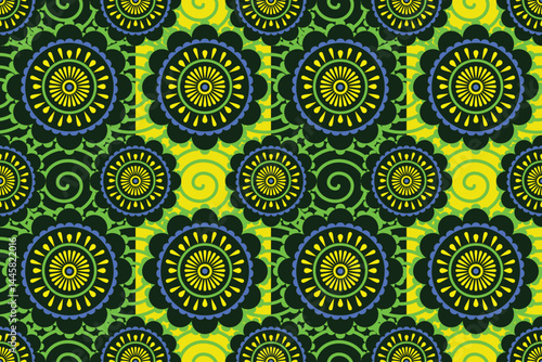 abstract seamless pattern with green color